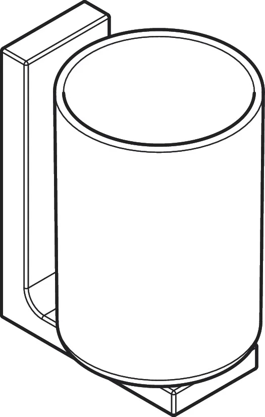 Hansgrohe AXOR Universal Rectangular Zahnputzbecher Brushed Red Gold, Wandmontage Hansgrohe AXOR Universal Rectangular Zahnputzbecher Brushed Red Gold, Wandmontage