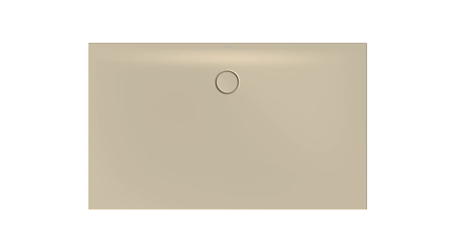 Bette rechteck Duschwanne „BetteFloor Side“ 1500 × 900 mm ohne Oberflächenbeschichtung, mit BetteGlasur Plus, ohne Wannenträger, in Sand