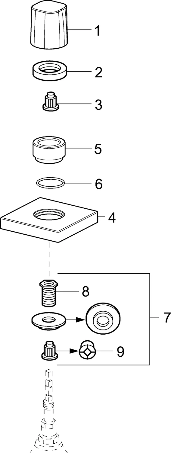 Hansa HansaLIVING Duschzubehör Fertigmontageset 0228 Rosette eckig Chrom Hansa HansaLIVING Duschzubehör Fertigmontageset 0228 Rosette eckig Chrom