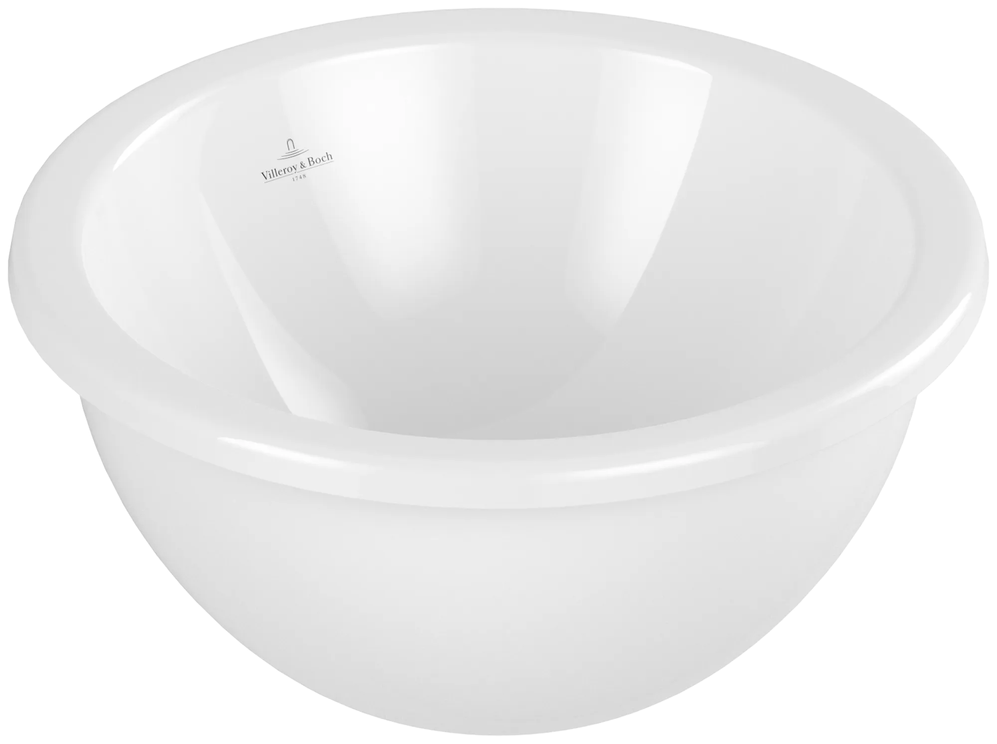 Villeroy & Boch Einbauwaschtisch aus TitanCeram „Loop & Friends“ ohne Hahnlochbohrung, ⌀ 390 mm, ohne Hahnlochbohrung in Weiß Alpin Villeroy & Boch Einbauwaschtisch aus TitanCeram „Loop & Friends“ ohne Hahnlochbohrung, ⌀ 390 mm, ohne Hahnlochbohrung in Weiß Alpin