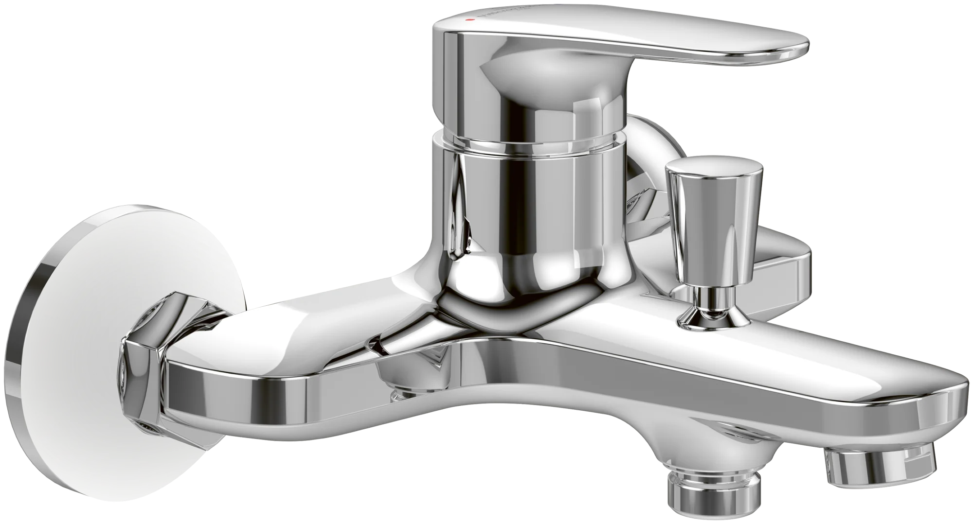 Villeroy & Boch Newo Einhebel-Badewannenarmatur TVT113001000, 215x106 mm, Chrom