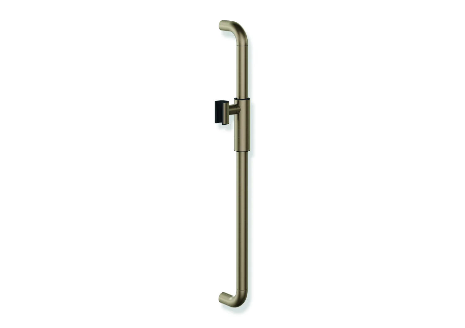HEWI Brausehalterstange Serie 480, PVD-beschichtet, Bronze gebürstet, Achsmaß 600 mm, Durchmesser 25 mm HEWI Brausehalterstange Serie 480, PVD-beschichtet, Bronze gebürstet, Achsmaß 600 mm, Durchmesser 25 mm