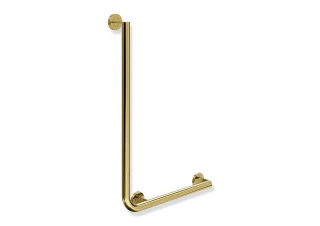 HEWI Winkelgriff System 900, Edelstahl PVD Gold glänzend, waagerecht 500 mm, senkrecht 750 mm, rechts HEWI Winkelgriff System 900, Edelstahl PVD Gold glänzend, waagerecht 500 mm, senkrecht 750 mm, rechts