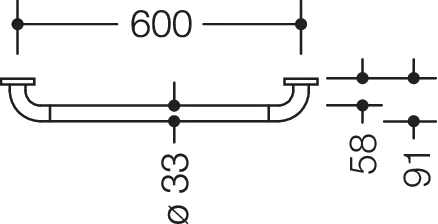 HEWI Haltegriff „Serie 801“ in Reinweiß HEWI Haltegriff „Serie 801“ in Reinweiß