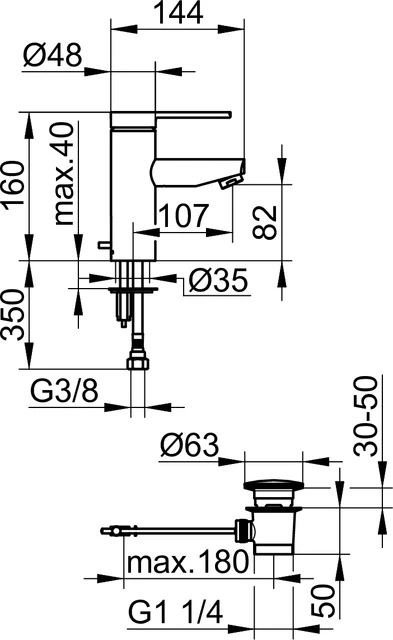 Plan blue 53902170001 Einhebel-Waschtischmischer 90 mit verlängertem Griffhebel Aluminium-finish Plan blue 53902170001 Einhebel-Waschtischmischer 90 mit verlängertem Griffhebel Aluminium-finish