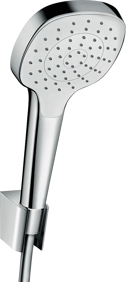 Brausenset Croma Select E 1jet/Porter weiss/chrom Brauseschlauch 1250mm Brausenset Croma Select E 1jet/Porter weiss/chrom Brauseschlauch 1250mm