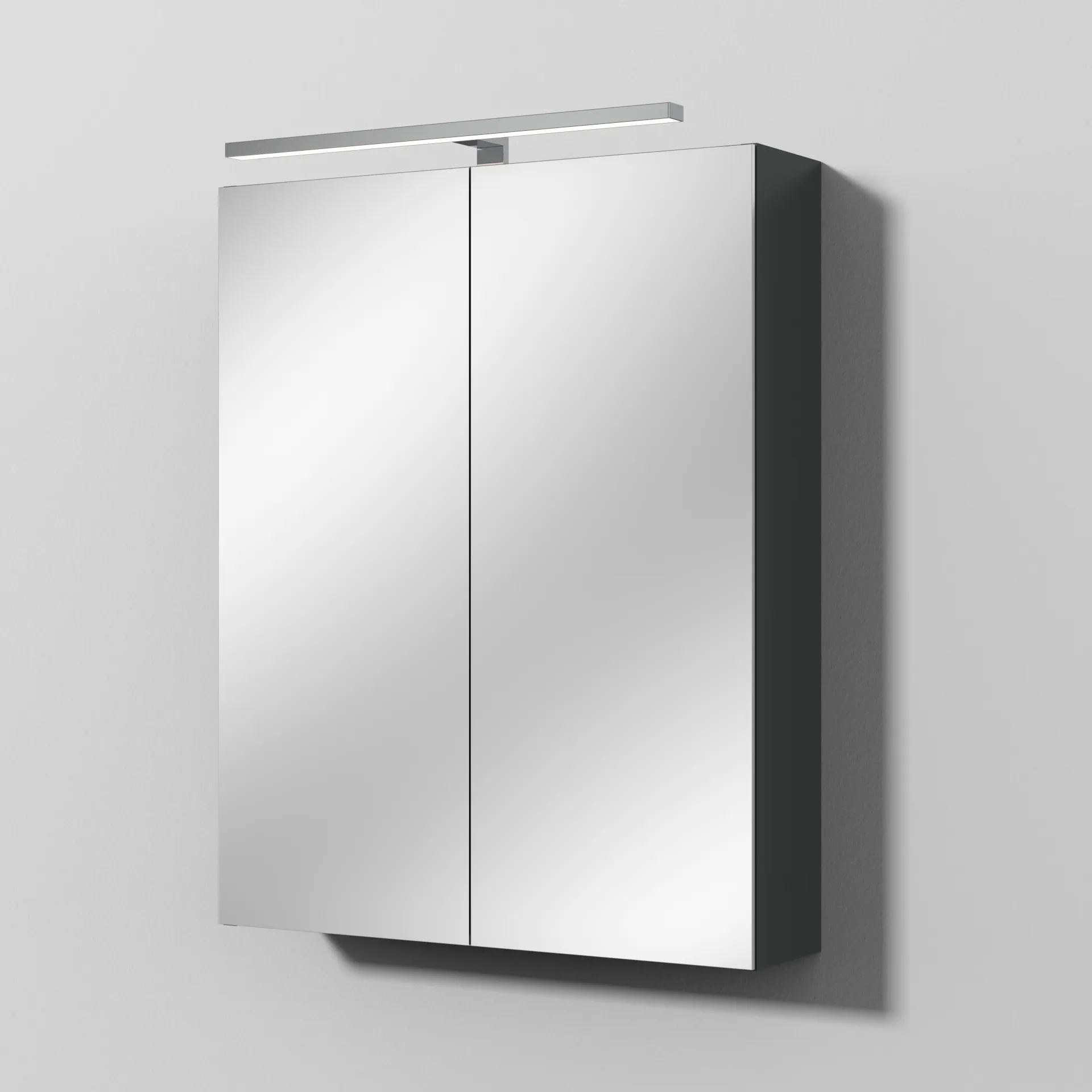 Sanipa Wandvorbau Spiegelschrank „Milla“ 600 × 750 × 149 mm in Anthrazit (matt)