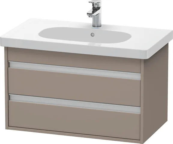 Duravit Waschtischunterschrank wandhängend „Ketho“ 80 × 48 × 45,5 cm Basalt Matt