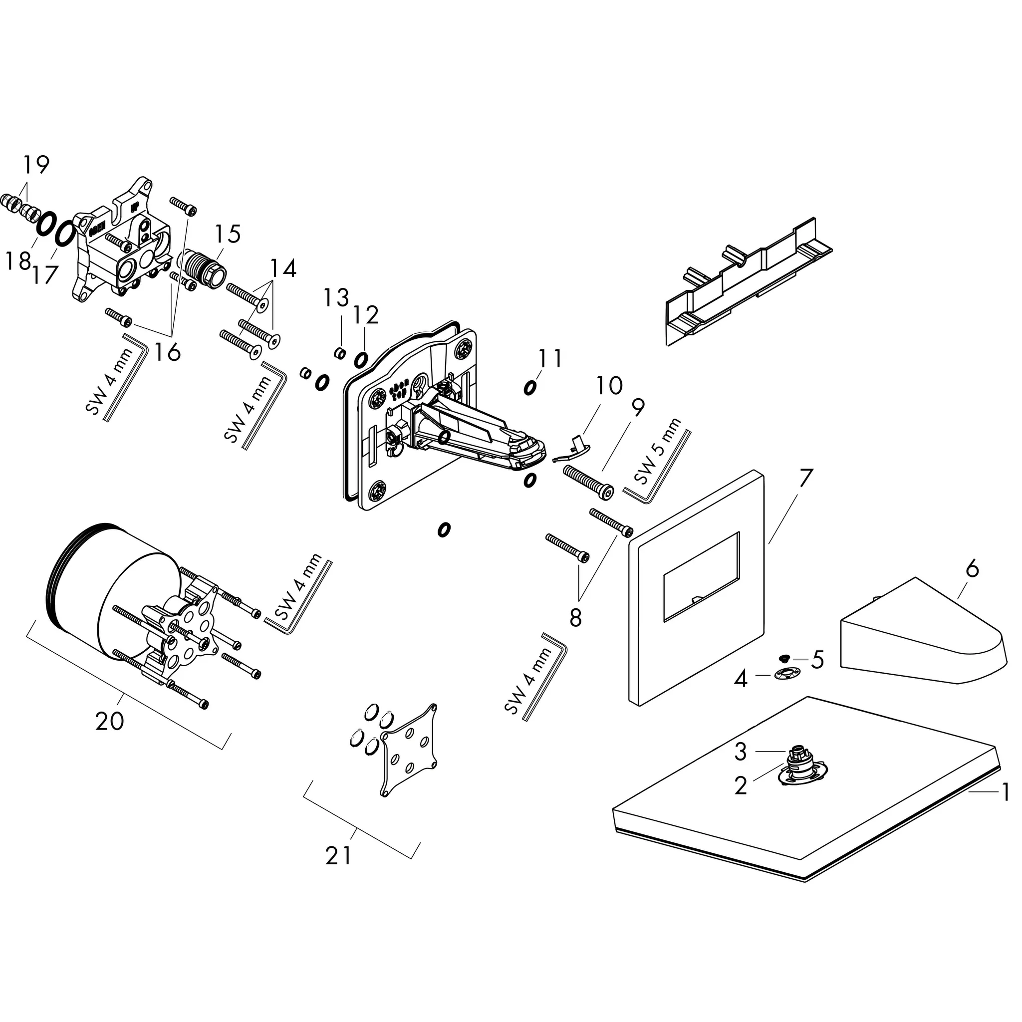 Hansgrohe Pulsify E Kopfbrause 260 2jet EcoSmart mit Wandanschluss, Mattweiß Hansgrohe Pulsify E Kopfbrause 260 2jet EcoSmart mit Wandanschluss, Mattweiß