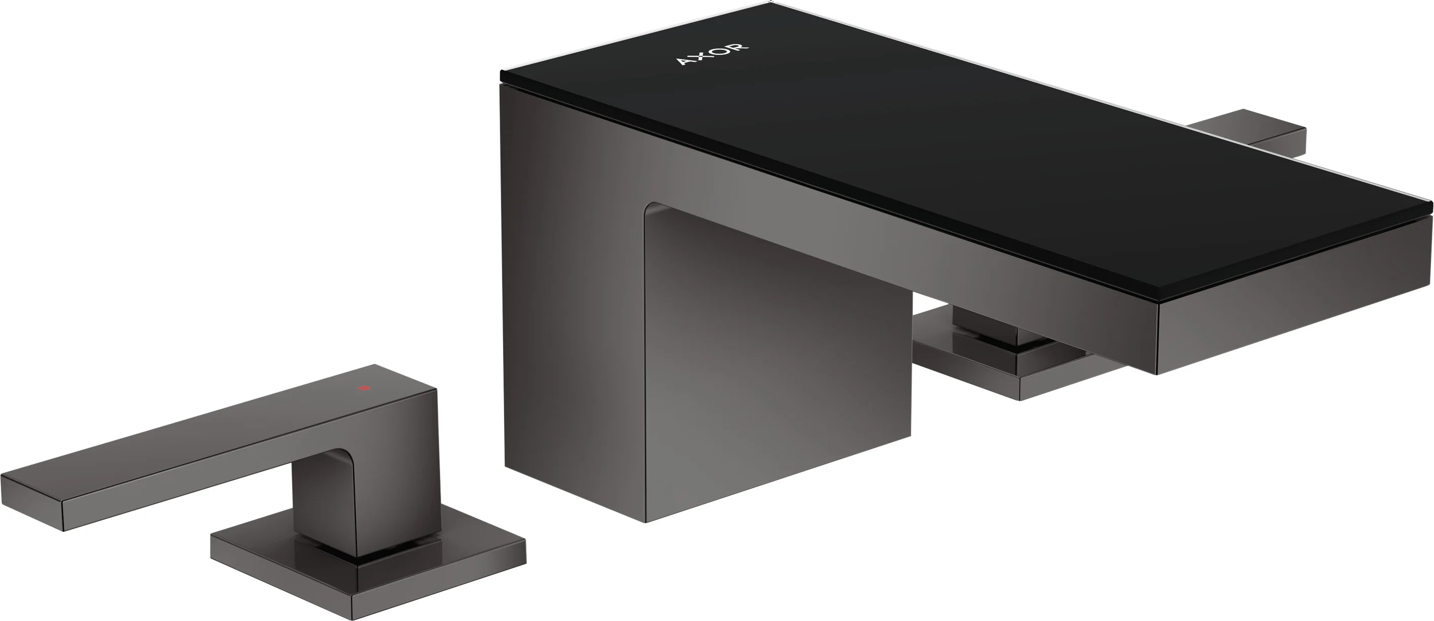 Hansgrohe AXOR MyEdition Platte 200 Glas schwarz abnehmbar