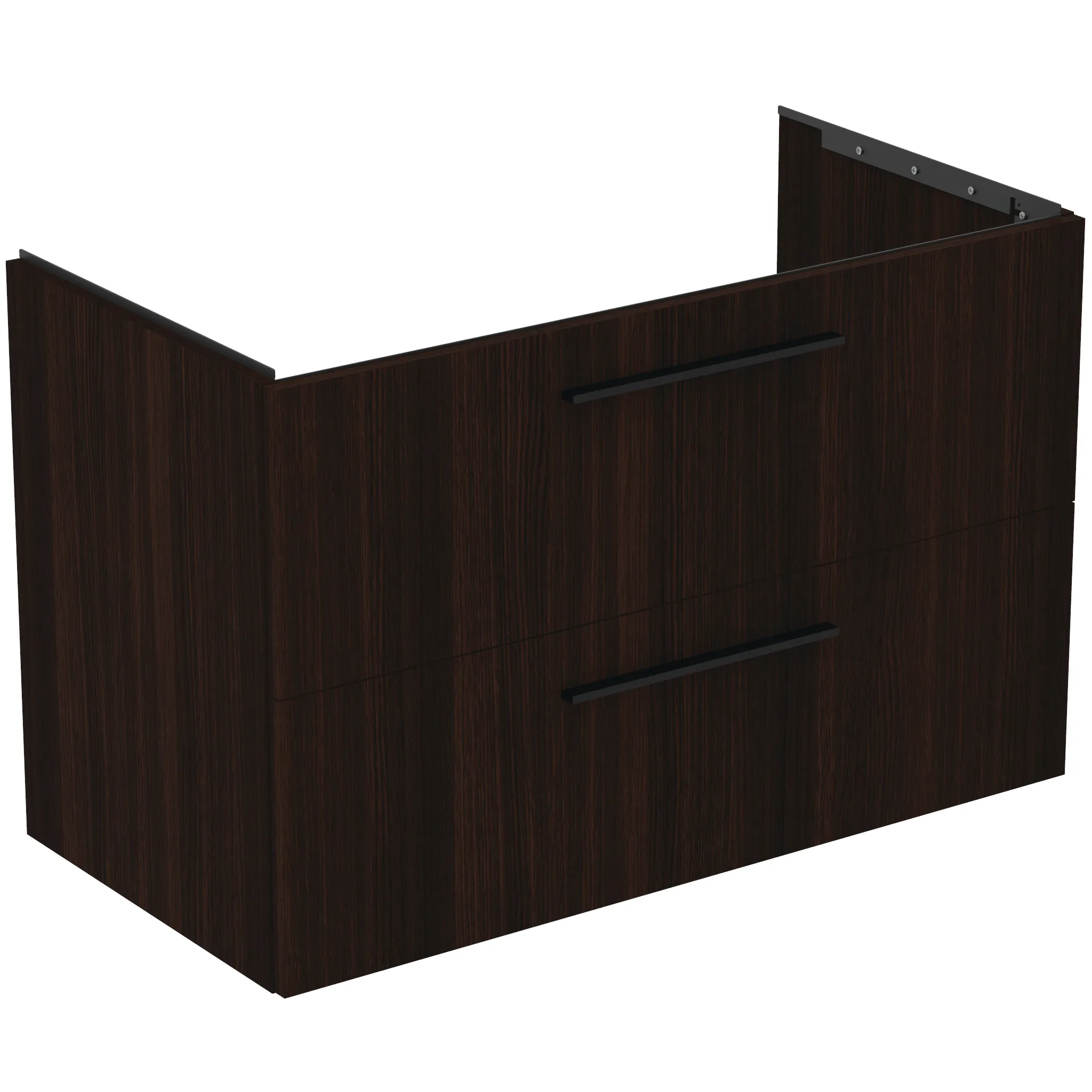 Ideal Standard i.life B 140cm Möbel-Set 2 Auszüge 2 offene Fächer Griff Schwarz Eiche Natur Ideal Standard i.life B 140cm Möbel-Set 2 Auszüge 2 offene Fächer Griff Schwarz Eiche Natur