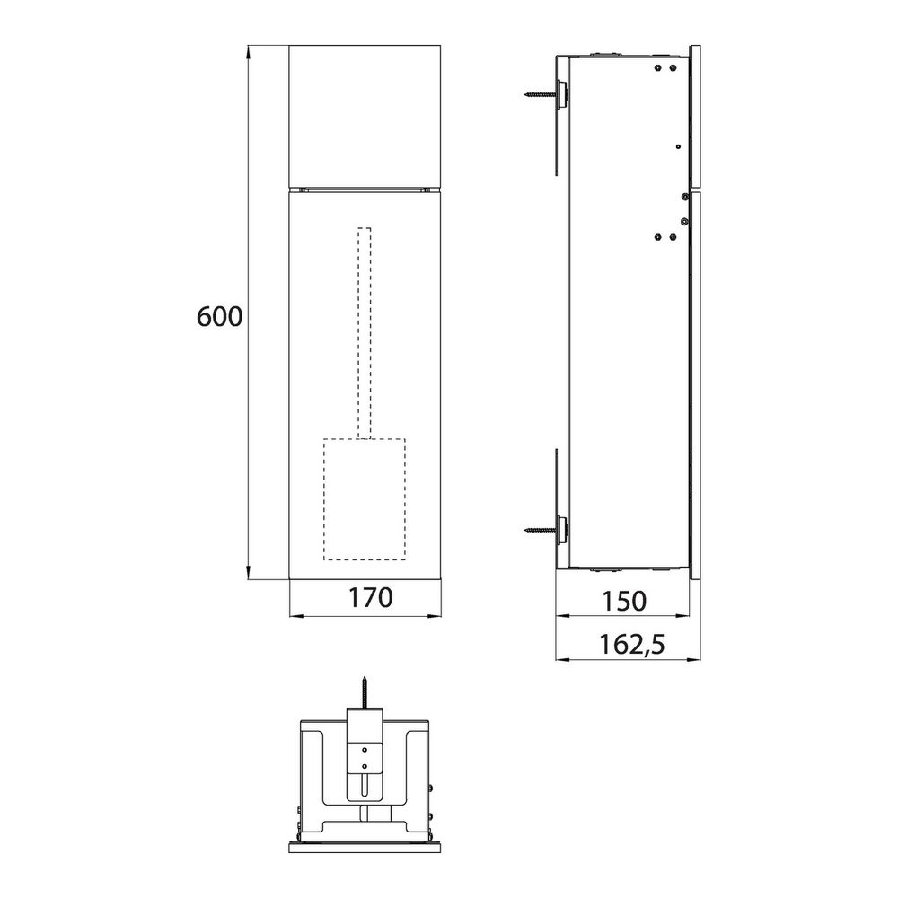 emco asis pure WC-Modul, schwarz matt, 170mm Breite, Unterputz emco asis pure WC-Modul, schwarz matt, 170mm Breite, Unterputz