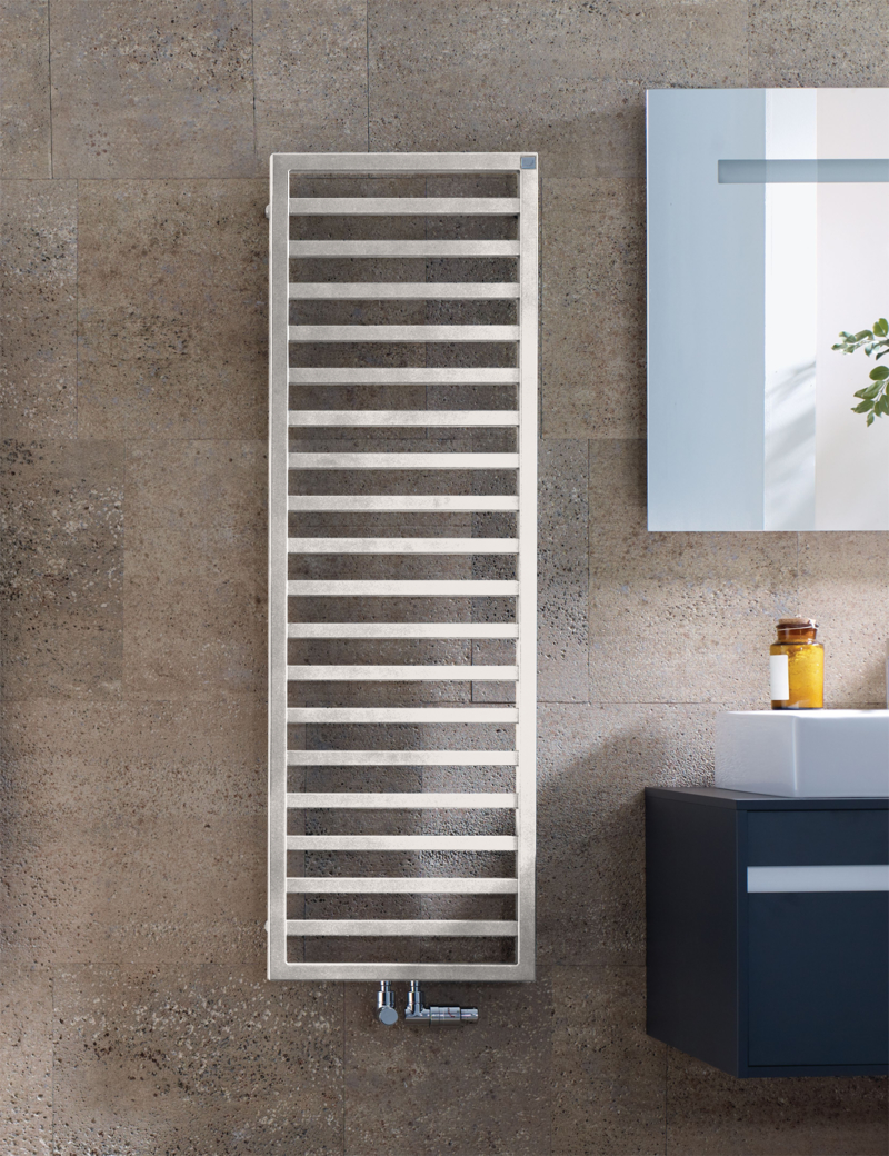 Zehnder Design-Elektroheizkörper „Quaro“ 60 × 183,5 cm in Light Beige