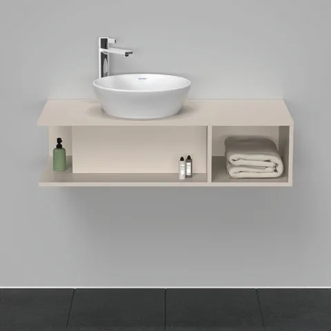 Duravit Waschtischunterschrank wandhängend „D-Neo“ 100 × 26 × 48 cm Taupe Matt