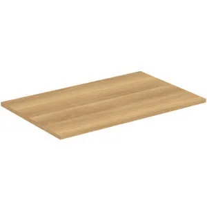 Waschtischplatte i.life B ohne Ausschnitt 802x506x18mm Weiß matt