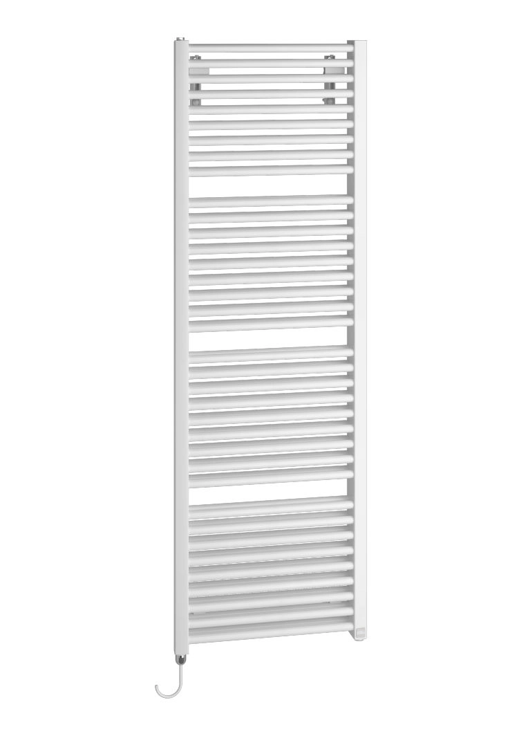 Kermi Design-Elektroheizkörper doppellagig „Duett®-E“ 63,4 × 149,2 cm in Weiß Soft