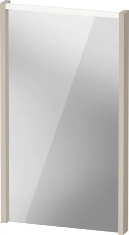 Duravit Spiegel mit LED-Beleuchtung „D-Code“ 40 × 70 cm in Taupe Matt
