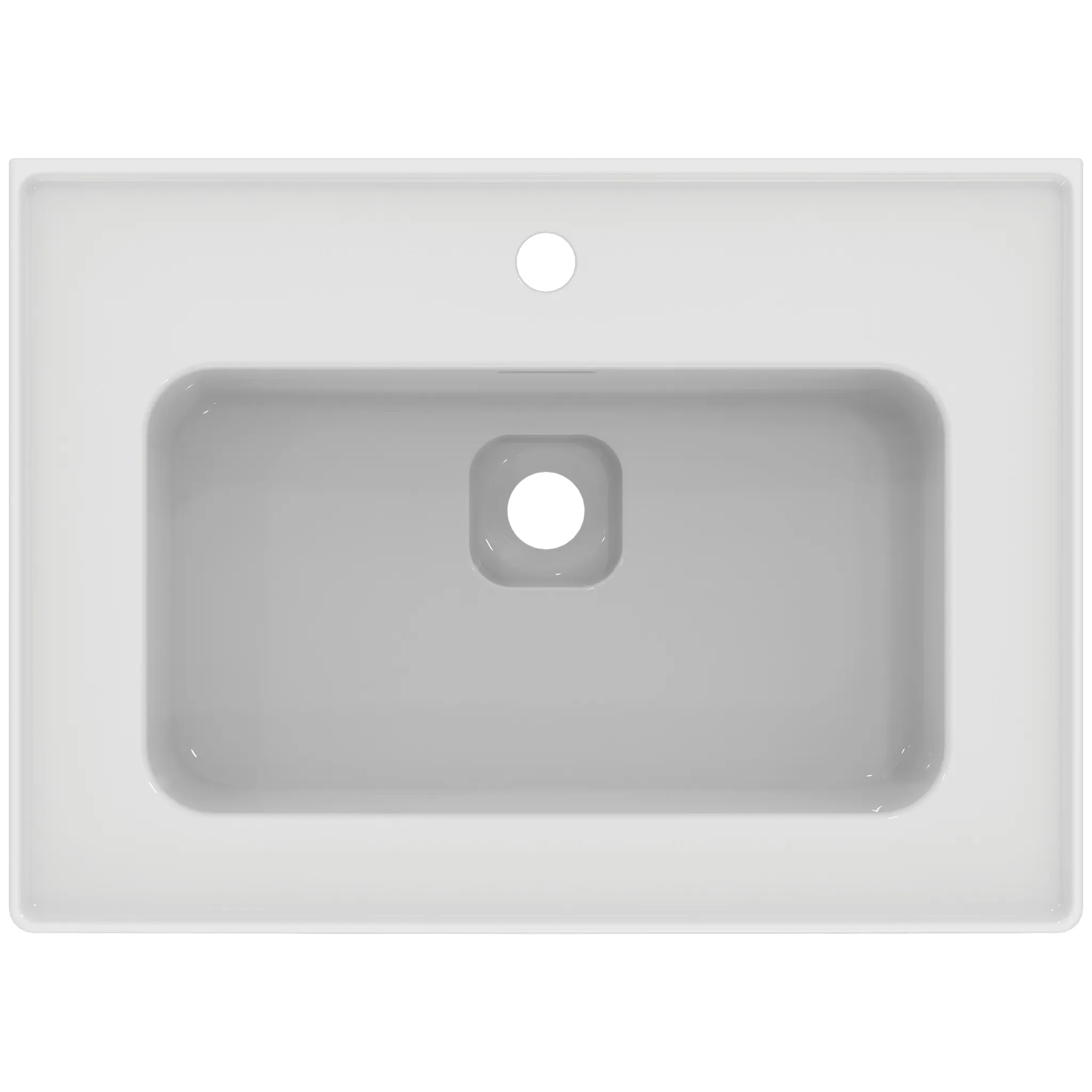 Waschbecken „StradaII“ 64 × 46 × 18 cm, Hahnlochposition mittig Waschbecken „StradaII“ 64 × 46 × 18 cm, Hahnlochposition mittig