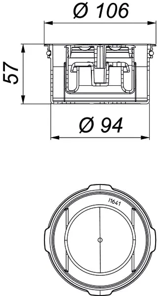 Geruchverschluss Primus, 30 mm, zu Aufsätzen 120 x 120 mm Geruchverschluss Primus, 30 mm, zu Aufsätzen 120 x 120 mm