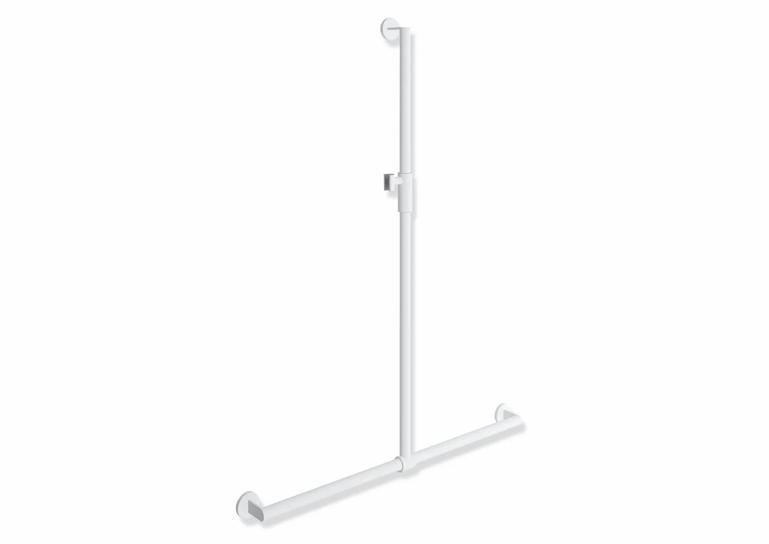 HEWI Haltegriff „System 900“ in Weiß tiefmatt / Hellgrau matt, Befestigung verdeckt HEWI Haltegriff „System 900“ in Weiß tiefmatt / Hellgrau matt, Befestigung verdeckt