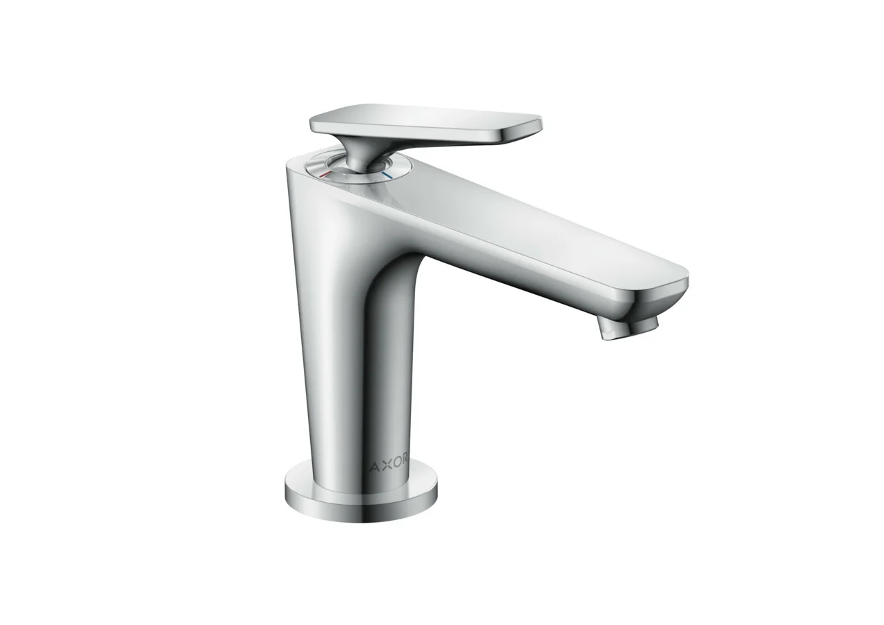 Hansgrohe AXOR Citterio C Einhebel-Waschtischmischer 90° mit CoolStart, Chrom, Ausladung 128 mm, Auslaufhöhe 90 mm