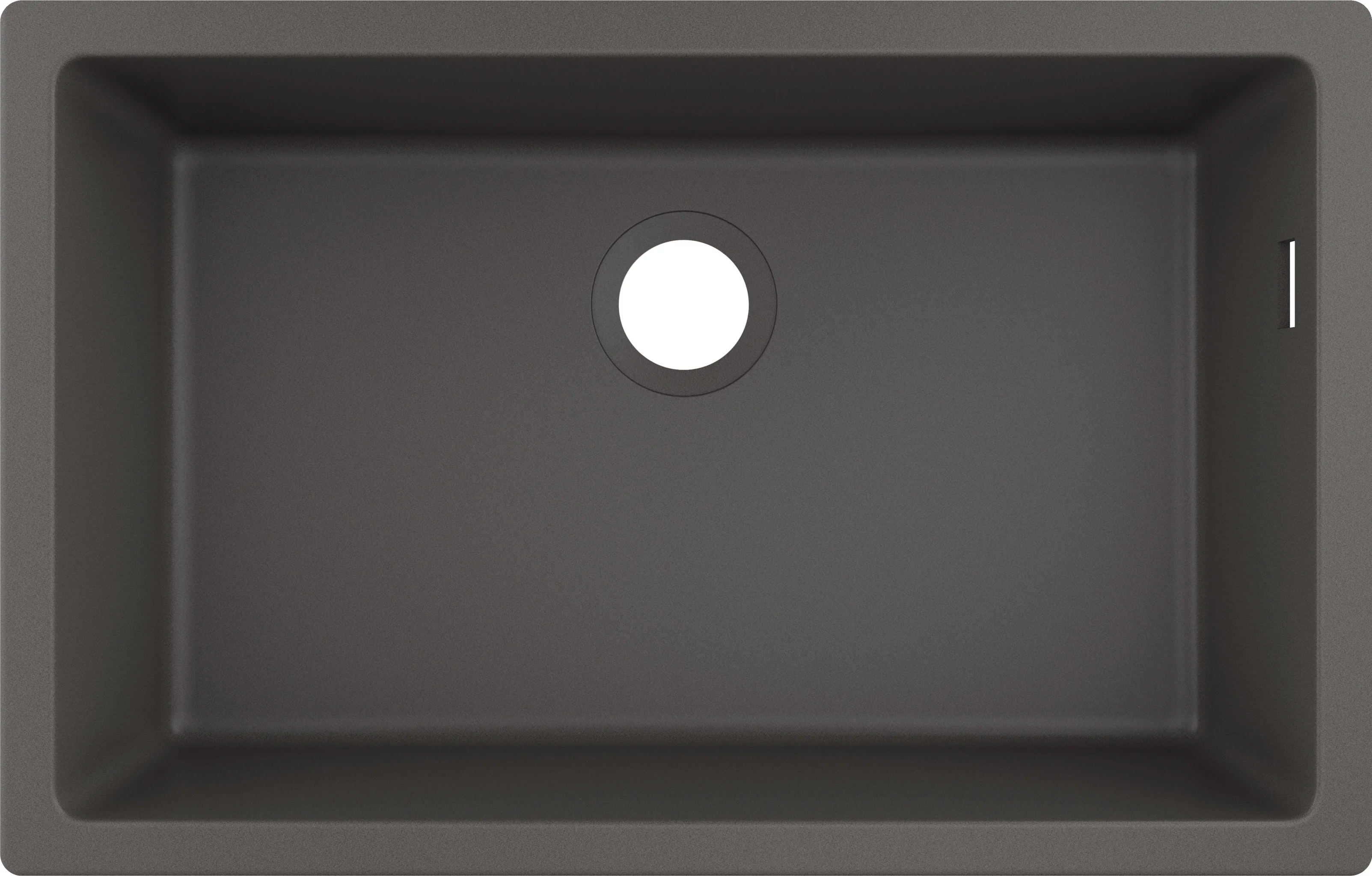 Hansgrohe S51 Unterbauspüle 660 Steingrau, 80 cm Unterschrank, 658 x 398 mm Ausschnitt, 7 mm Wandstärke Hansgrohe S51 Unterbauspüle 660 Steingrau, 80 cm Unterschrank, 658 x 398 mm Ausschnitt, 7 mm Wandstärke