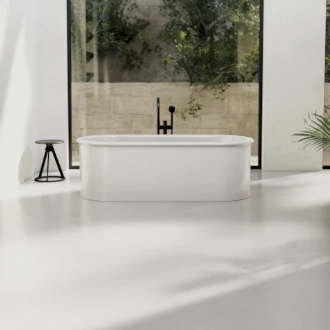 Bette Badewanne „BetteSuno“ freistehend oval 177,5 × 77,5 cm in Weiß