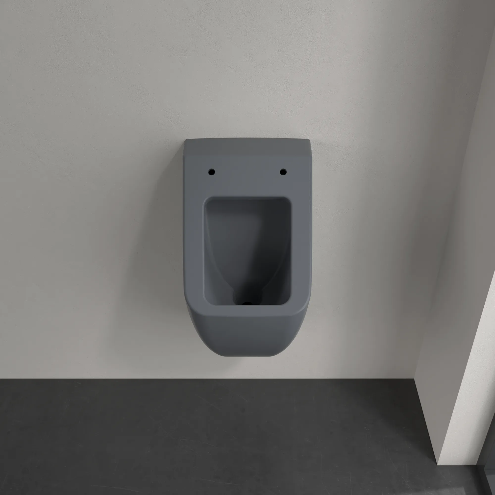 Absaug-Urinal DirectFlush „Venticello“, Befestigung verdeckt, ohne Zielobjekt, Zulauf verdeckt 28,5 × 32 × 54,5 cm in Graphite Absaug-Urinal DirectFlush „Venticello“, Befestigung verdeckt, ohne Zielobjekt, Zulauf verdeckt 28,5 × 32 × 54,5 cm in Graphite