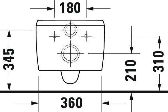 Wand-Tiefspül-WC „Qatego“ 38,5 × 36 × 57 cm