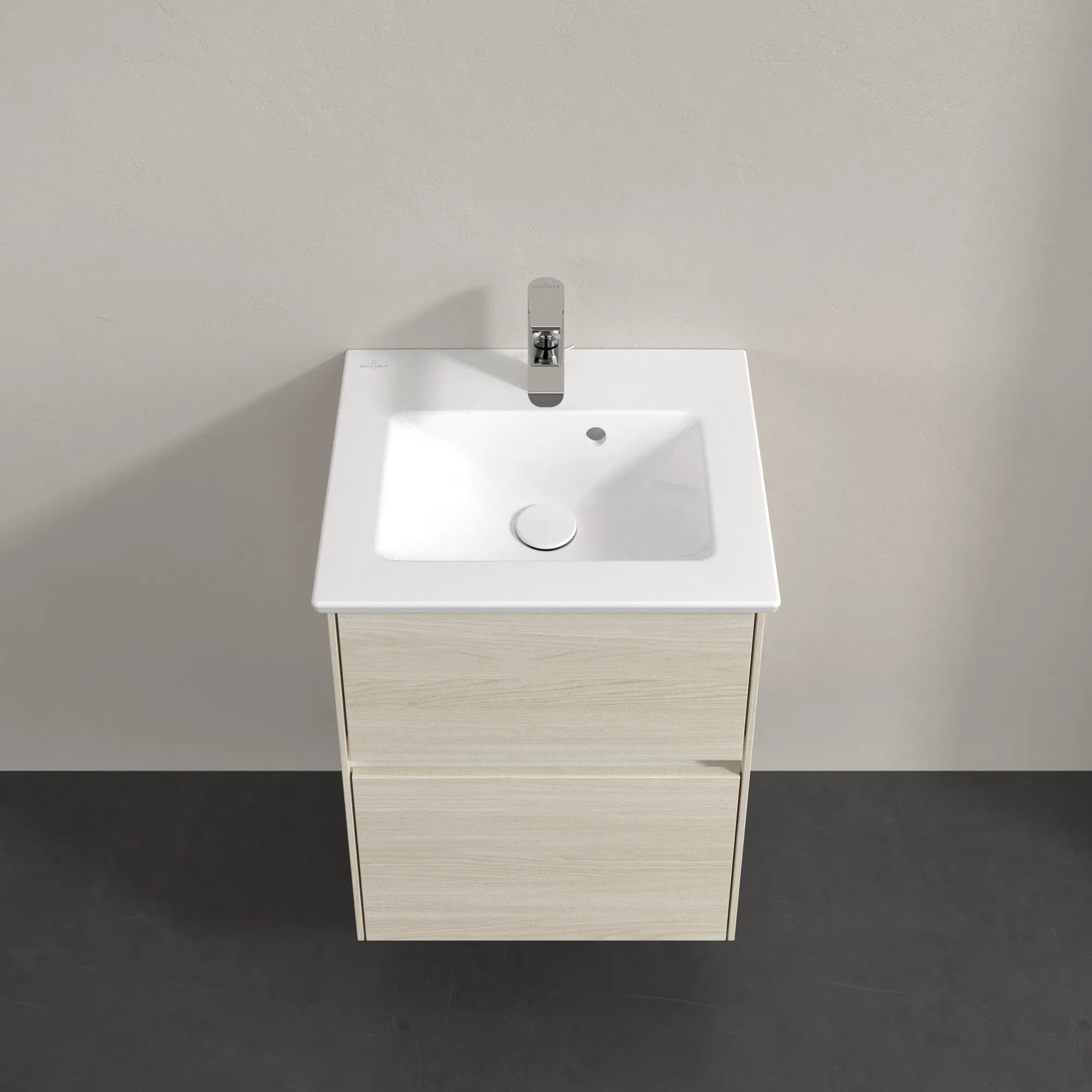 Villeroy & Boch Waschtischunterschrank „Collaro“ 472 × 610 × 404 mm White Oak, ohne Beleuchtung, für Becken mittig Villeroy & Boch Waschtischunterschrank „Collaro“ 472 × 610 × 404 mm White Oak, ohne Beleuchtung, für Becken mittig