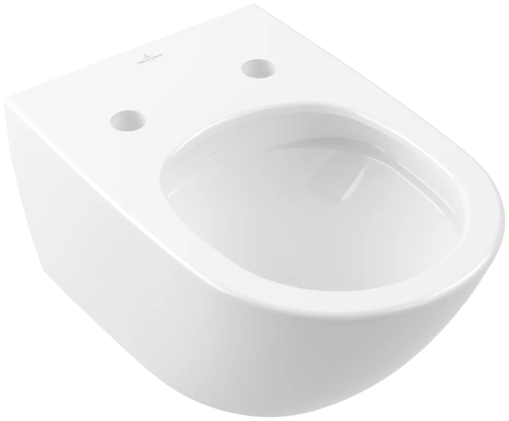 Wand-Tiefspül-WC „Subway 3.0“ 37 × 36 × 56 × 56 cm, mit CeramicPlus, ohne Spülrand, Abgang waagerecht