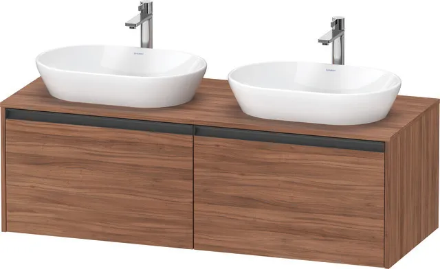 Duravit Waschtischunterschrank wandhängend „Ketho.2“ 140 × 45,9 × 55 cm in Nussbaum Natur Duravit Waschtischunterschrank wandhängend „Ketho.2“ 140 × 45,9 × 55 cm in Nussbaum Natur
