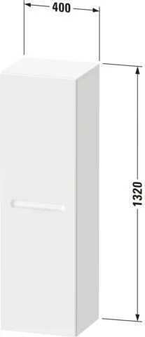 Duravit Halbhochschrank „No.1“ 40 × 132 × 36 cm in Graphit Matt Duravit Halbhochschrank „No.1“ 40 × 132 × 36 cm in Graphit Matt