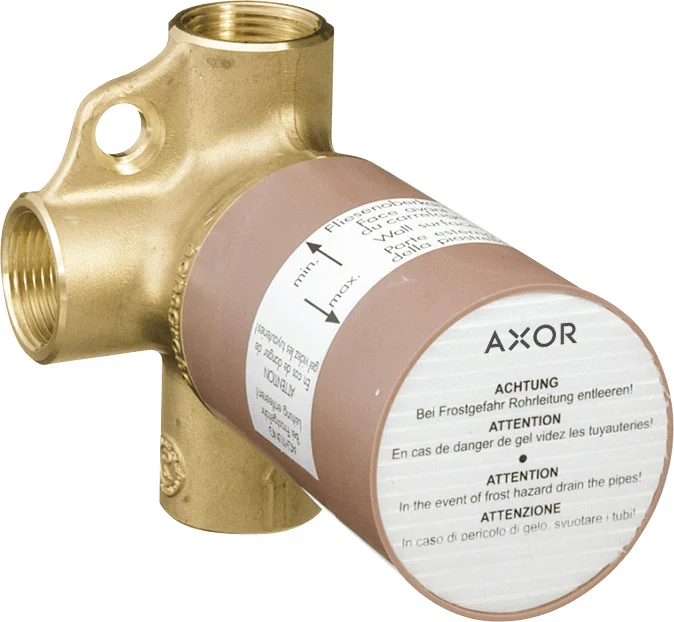 Hansgrohe AXOR Ab- und Umstellventil Trio Unterputz – Grundkörper für 2 Verbraucher mit gleichzeitiger Nutzung