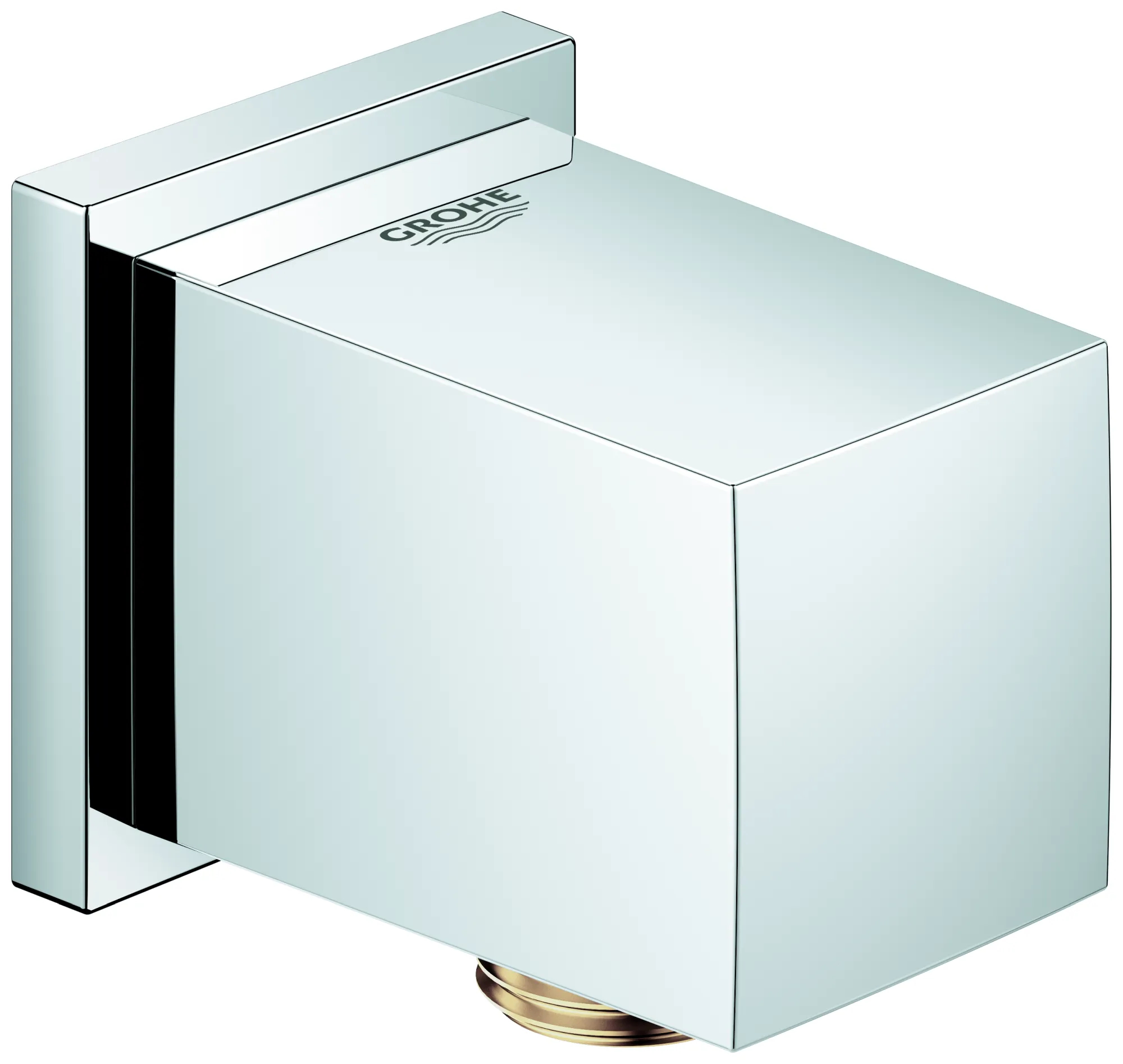Wandanschlussbogen Euphoria Cube 27704, Außengewinde, eigensicher, chrom, Sonderangebot 27704000