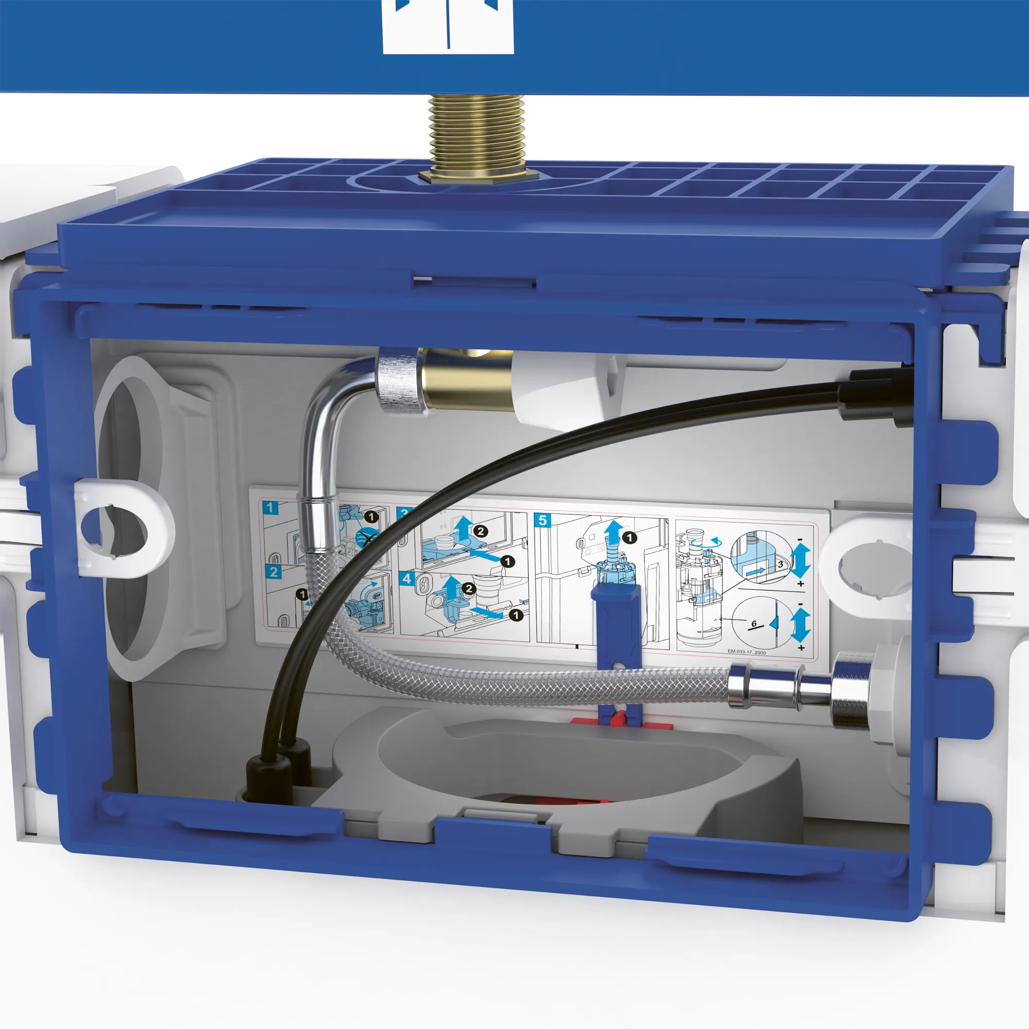 WC mit WC-Sitz, Vorwandelement und Betätigungsplatte (Combi-Pack) O.novo 5660D3, 360 x 560 x 350 mm, Oval, wandhängend, Abgang waagerecht, Weiß Alpin WC mit WC-Sitz, Vorwandelement und Betätigungsplatte (Combi-Pack) O.novo 5660D3, 360 x 560 x 350 mm, Oval, wandhängend, Abgang waagerecht, Weiß Alpin