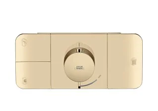 Hansgrohe AXOR One Thermostatmodul Unterputz, Chrom, 3 Verbraucher mit Eco-Funktion, max. Durchflussmenge 30 l/min bei 3 bar, inkl. Handbrause, Raindance und Seitenbrause