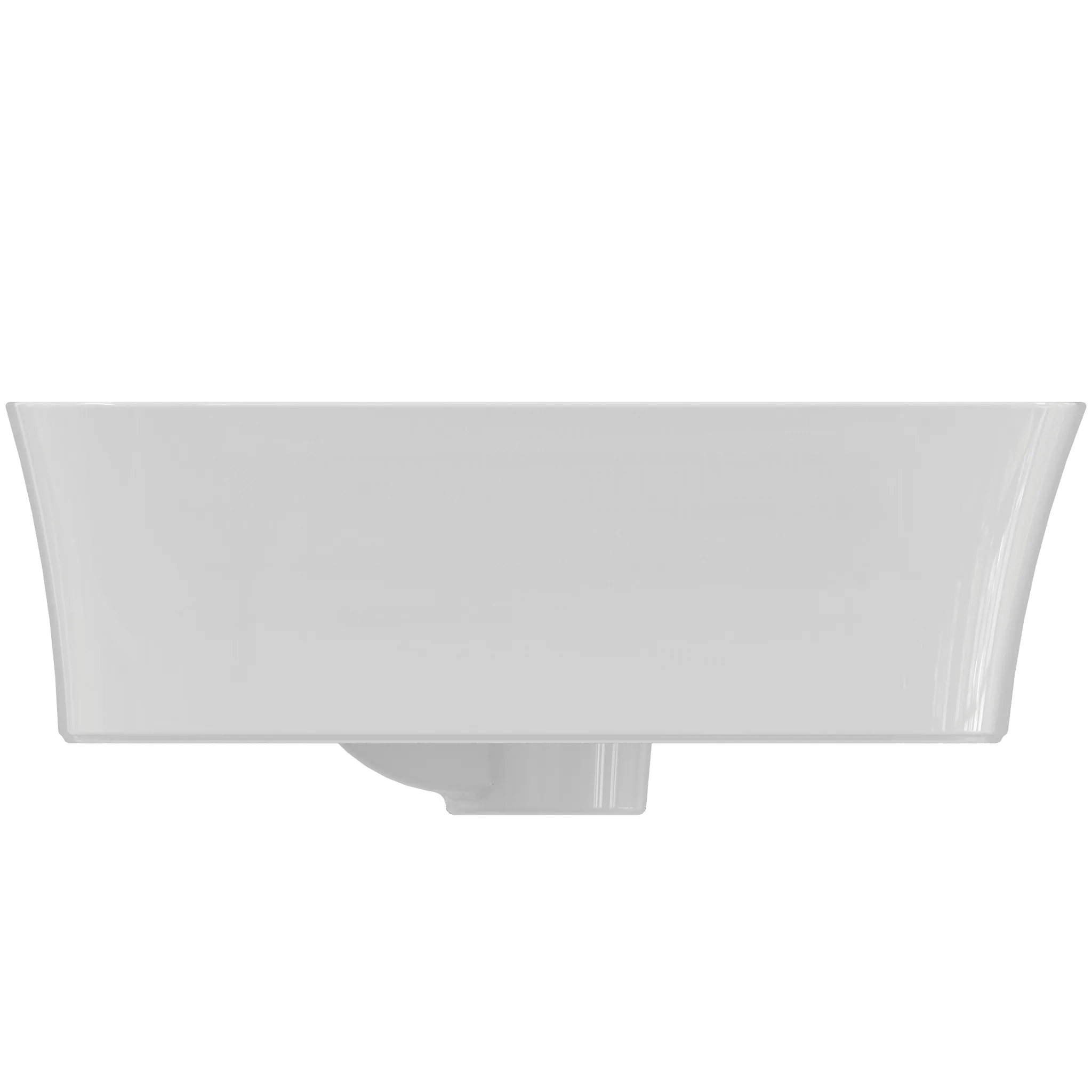 Waschbecken „Ipalyss“ 55 × 38 × 14,5 cm, Hahnlochposition mittig in Weiß
