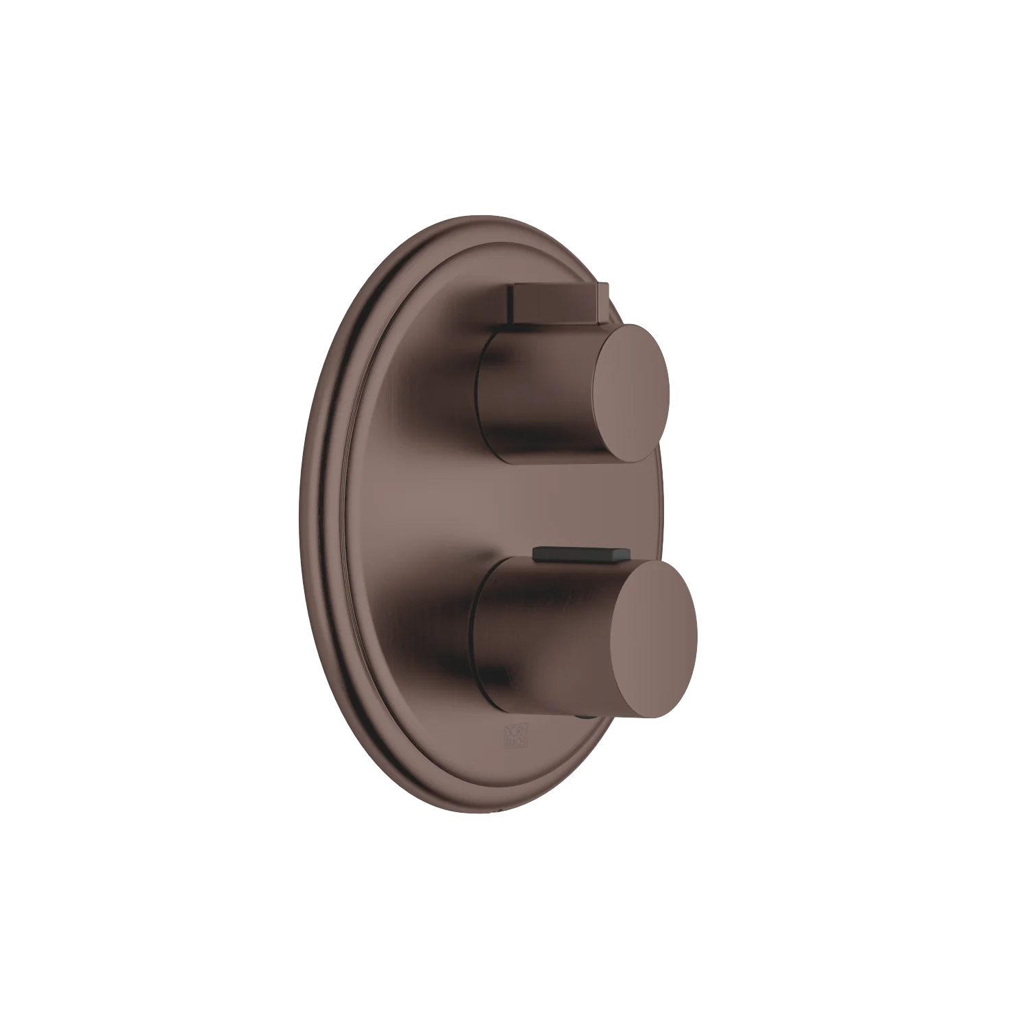 Dornbracht MADISON UP-Thermostat mit Einweg-Mengenregulierung, Dark Bronze gebürstet (PVD), Abdeckplatte Ø 175 mm