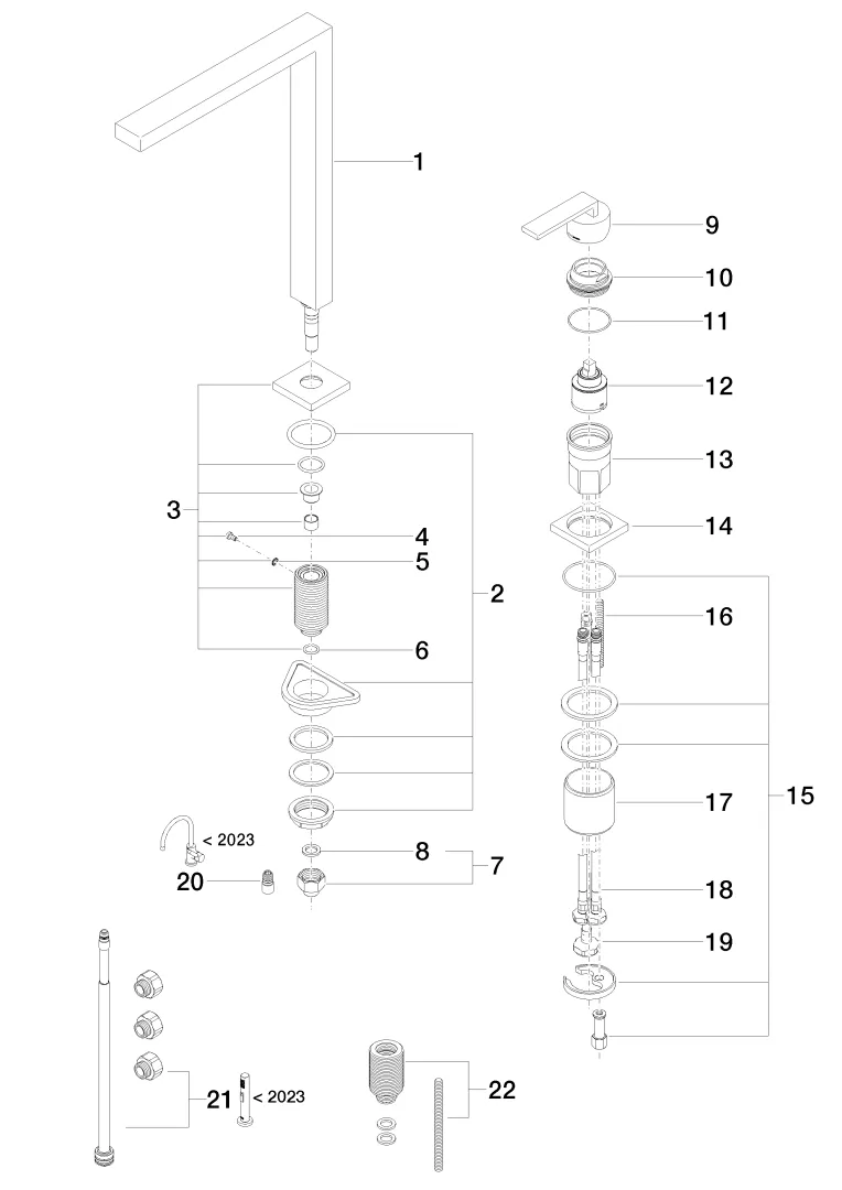 Dornbracht LOT Zweilochbatterie mit Einzelrosetten - Chrom Dornbracht LOT Zweilochbatterie mit Einzelrosetten - Chrom