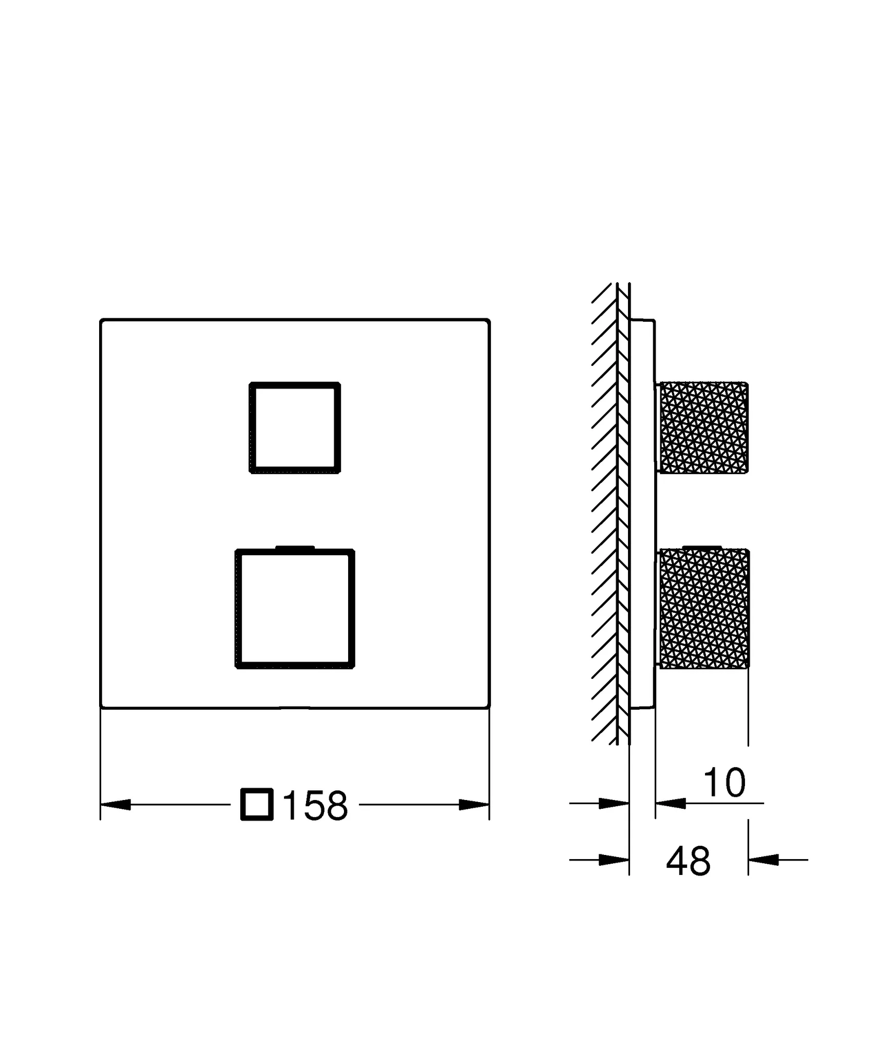Grohe Allure Brilliant Thermostat-Brausebatterie 24430, chrom Grohe Allure Brilliant Thermostat-Brausebatterie 24430, chrom