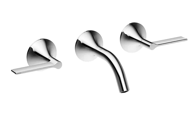 Waschtisch-Wandbatterie ohne Ablaufgarnitur VAIA Chrom 36702819