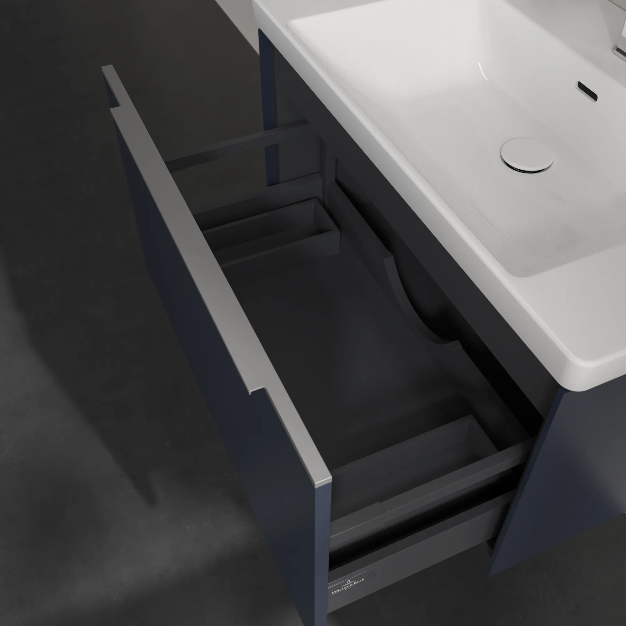 Villeroy & Boch Subway 3.0 Waschbeckenunterschrank C57300 772x429x478mm Marine Blue