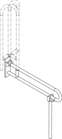 HEWI Stützklappgriff „Serie 801“ HEWI Stützklappgriff „Serie 801“