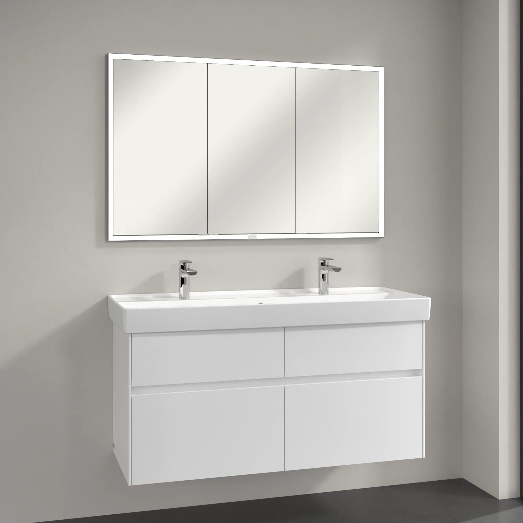 Villeroy & Boch Einbau-Spiegelschrank My View Now, 1200x750x168 mm, glänzend, mit Beleuchtung und Absenkautomatik Villeroy & Boch Einbau-Spiegelschrank My View Now, 1200x750x168 mm, glänzend, mit Beleuchtung und Absenkautomatik