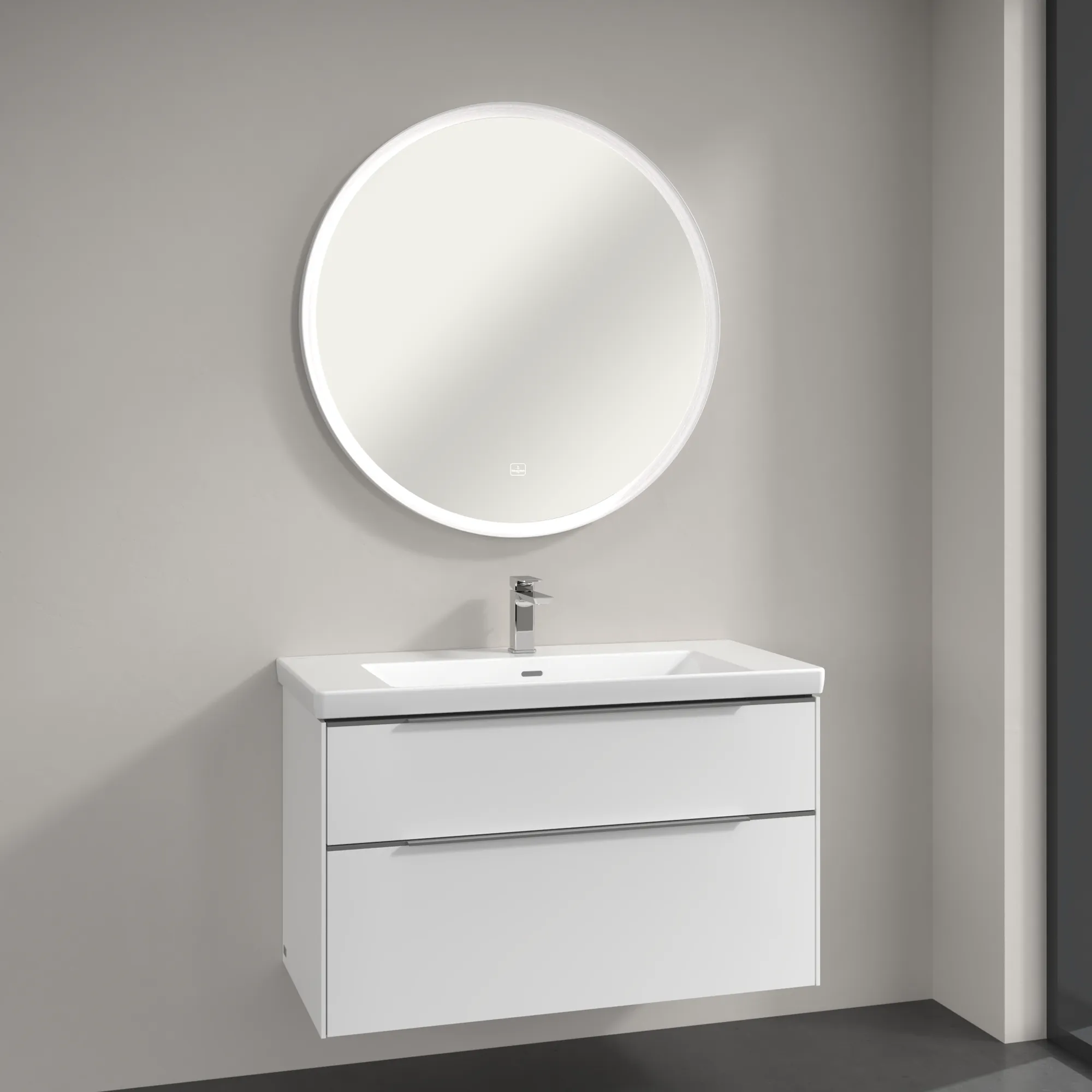 Villeroy & Boch Spiegel „Subway 3.0“ ⌀ 910 mm in White Matt Villeroy & Boch Spiegel „Subway 3.0“ ⌀ 910 mm in White Matt