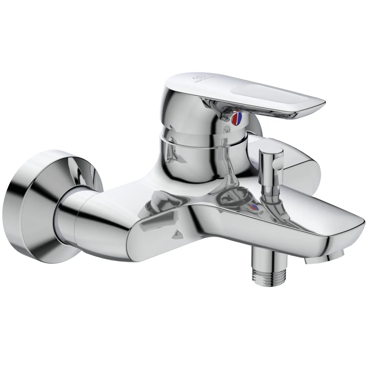 Badearmatur Aufputz Ceramix Blue, Ausladung 153mm, Chrom Badearmatur Aufputz Ceramix Blue, Ausladung 153mm, Chrom