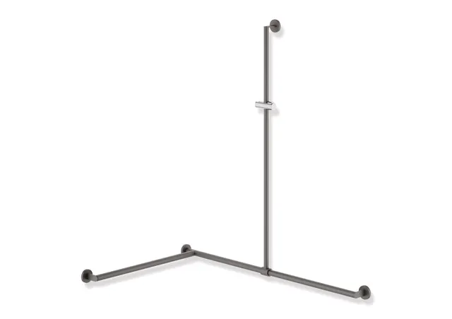 HEWI Duschhandlauf System 900 PG56, Dunkelgrau Perlglimmer tiefmatt