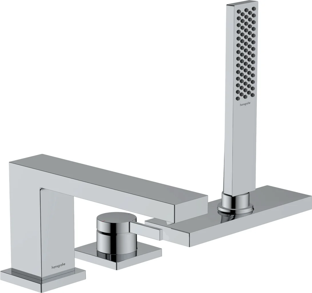 Hansgrohe Tecturis E 3-Loch Wannenrandmischer Chrom, Ausladung 206 mm, max. Durchflussmenge 23 l/min, mit Handbrause und sBox Hansgrohe Tecturis E 3-Loch Wannenrandmischer Chrom, Ausladung 206 mm, max. Durchflussmenge 23 l/min, mit Handbrause und sBox
