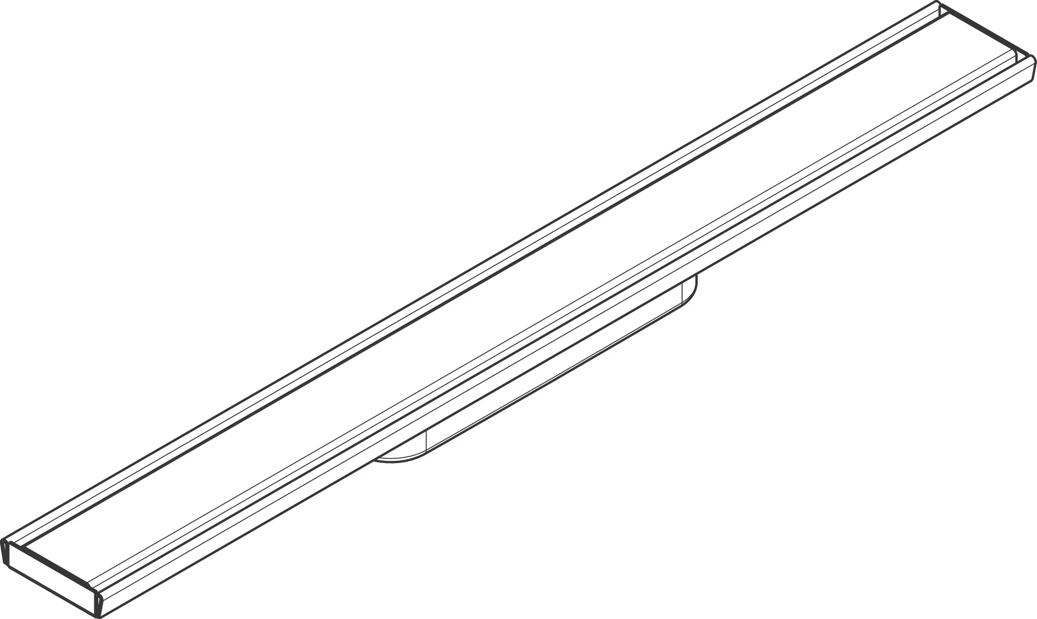Hansgrohe RainDrain Original Fertigset Duschrinne 600 mm, Edelstahl gebürstet Hansgrohe RainDrain Original Fertigset Duschrinne 600 mm, Edelstahl gebürstet